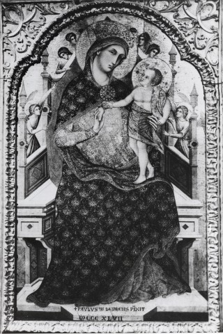 Scuola Normale Superiore : Laboratorio fotografico — Paolo Veneziano - sec. XIV - Madonna con Bambino in trono — insieme